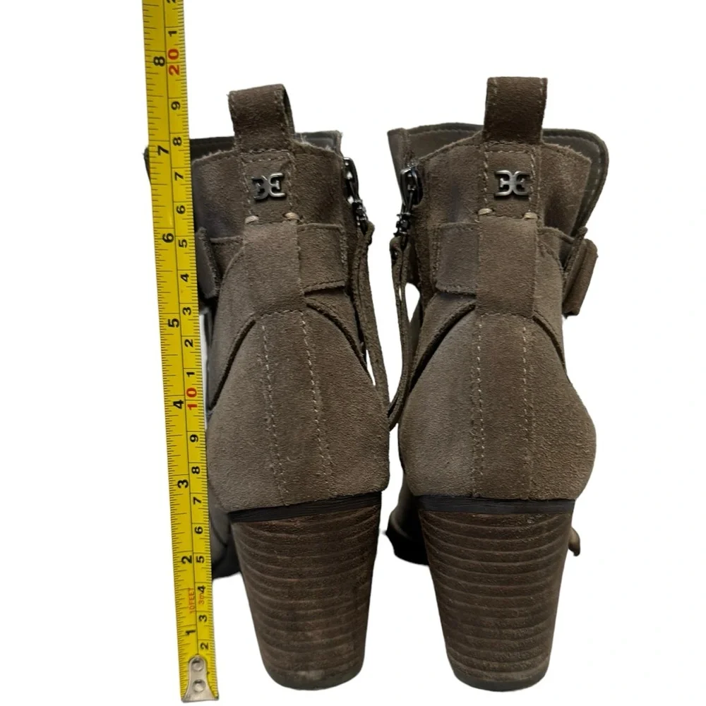 Sam Edelman Morris Suede‎ Leather Winter Fall Casual Chic Ankle Booties Brown - Picture 10 of 13